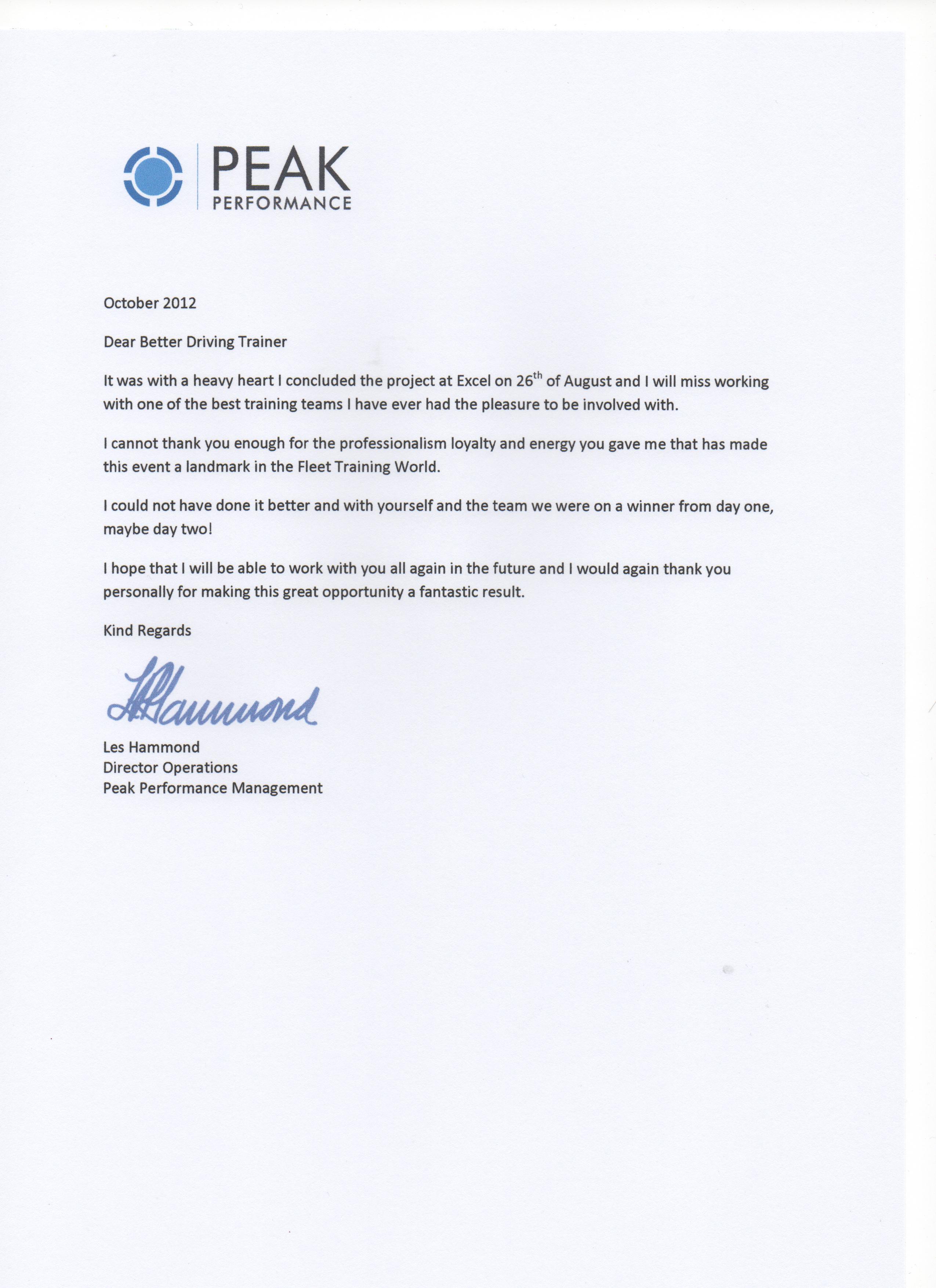 thank you letter for training opportunity best sales